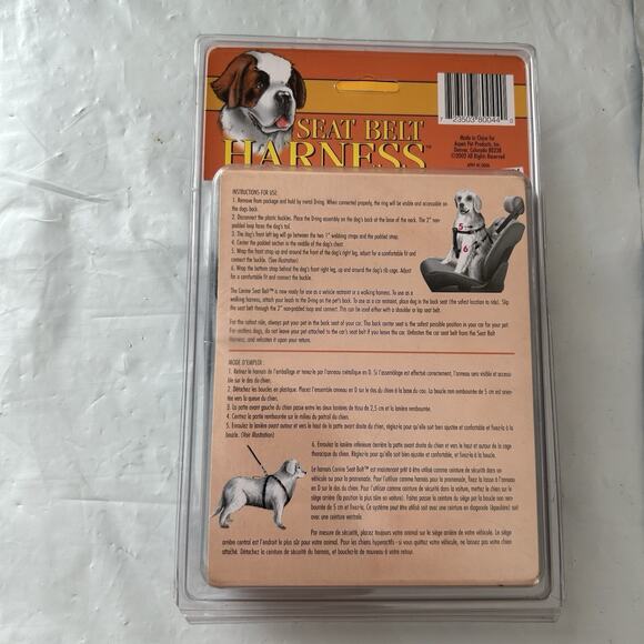 Aspen Pet Canine Dog Seat Belt & Walking Harness for XL Dog 110to 150 lbs New - Picture 2 of 9